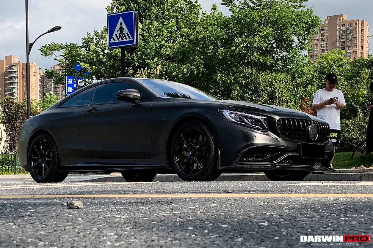 2014-2021 Mercedes Benz C217 S63/S65 AMG Coupe Carbon Fiber Side Skirts Extension
