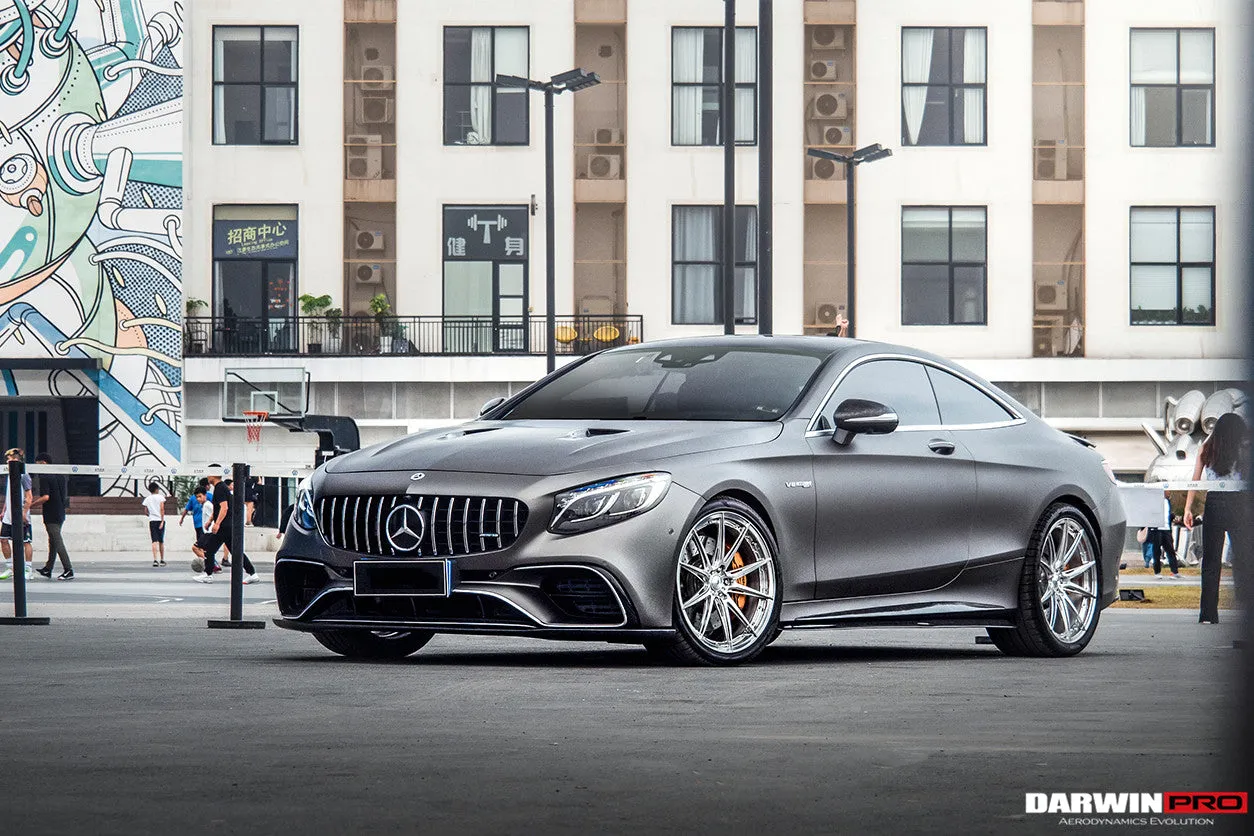 2014-2021 Mercedes Benz C217 S63/S65 AMG Coupe Carbon Fiber Side Skirts Extension