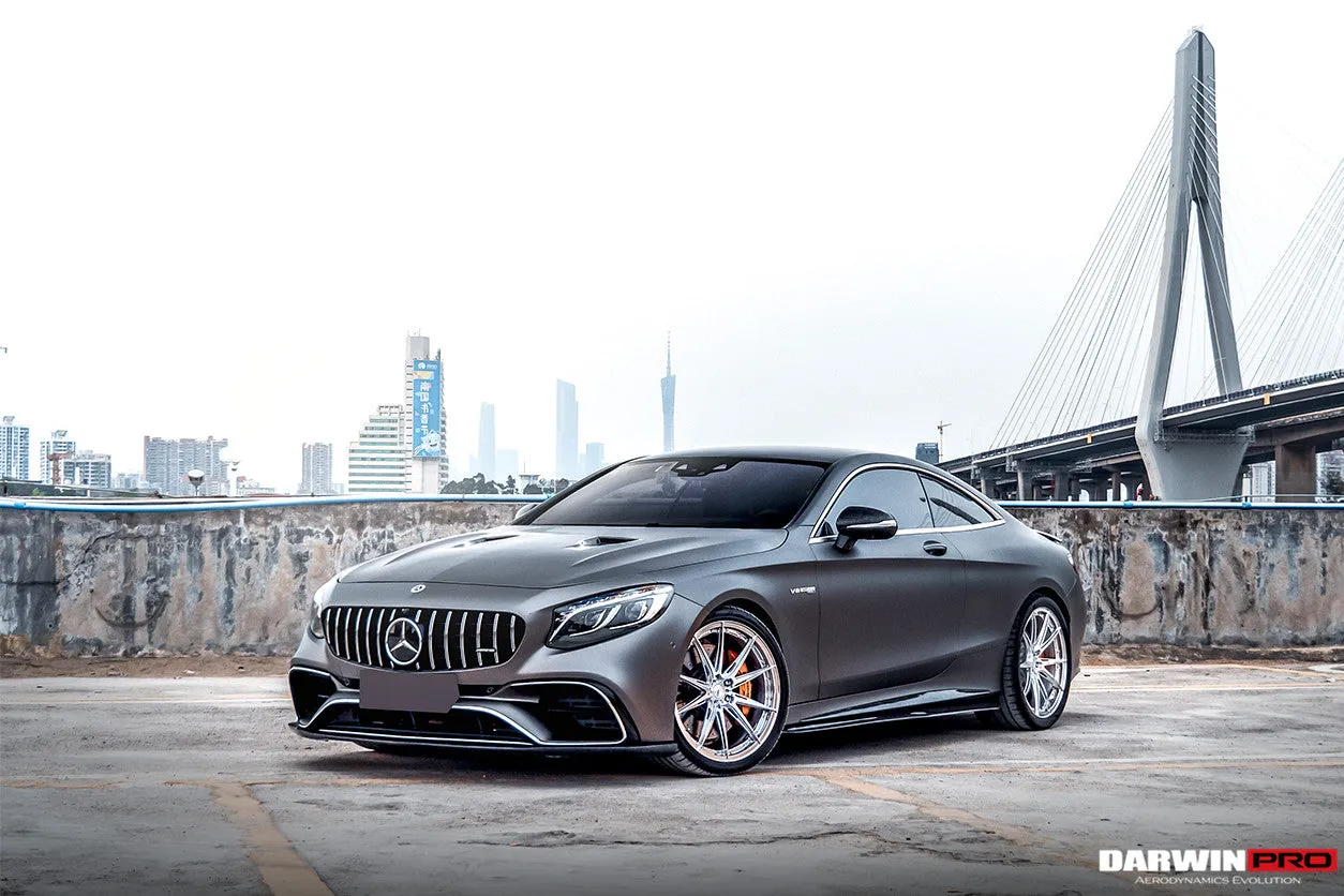 2014-2021 Mercedes Benz C217 S63/S65 AMG Coupe Carbon Fiber Side Skirts Extension