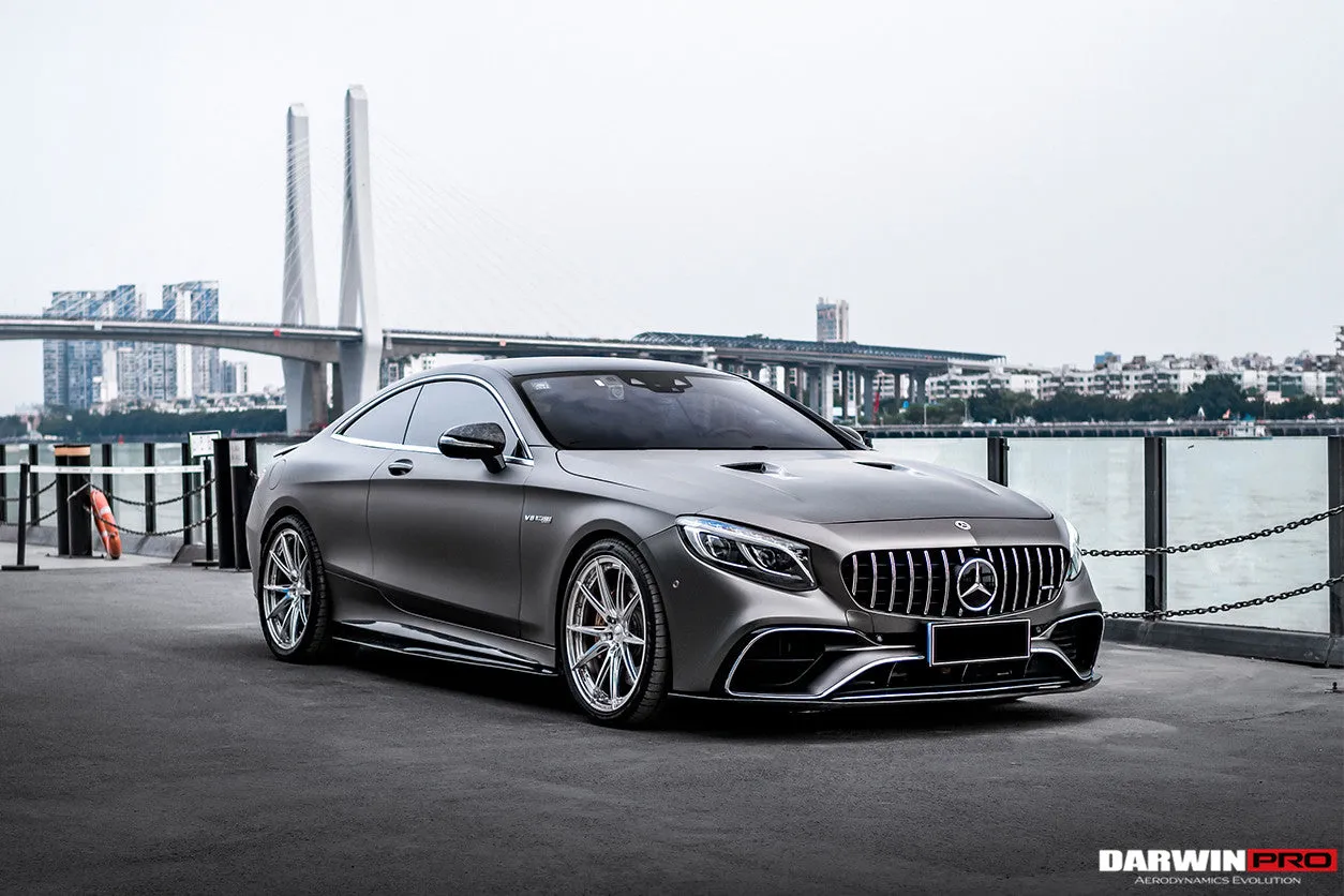 2014-2021 Mercedes Benz C217 S63/S65 AMG Coupe Carbon Fiber Side Skirts Extension