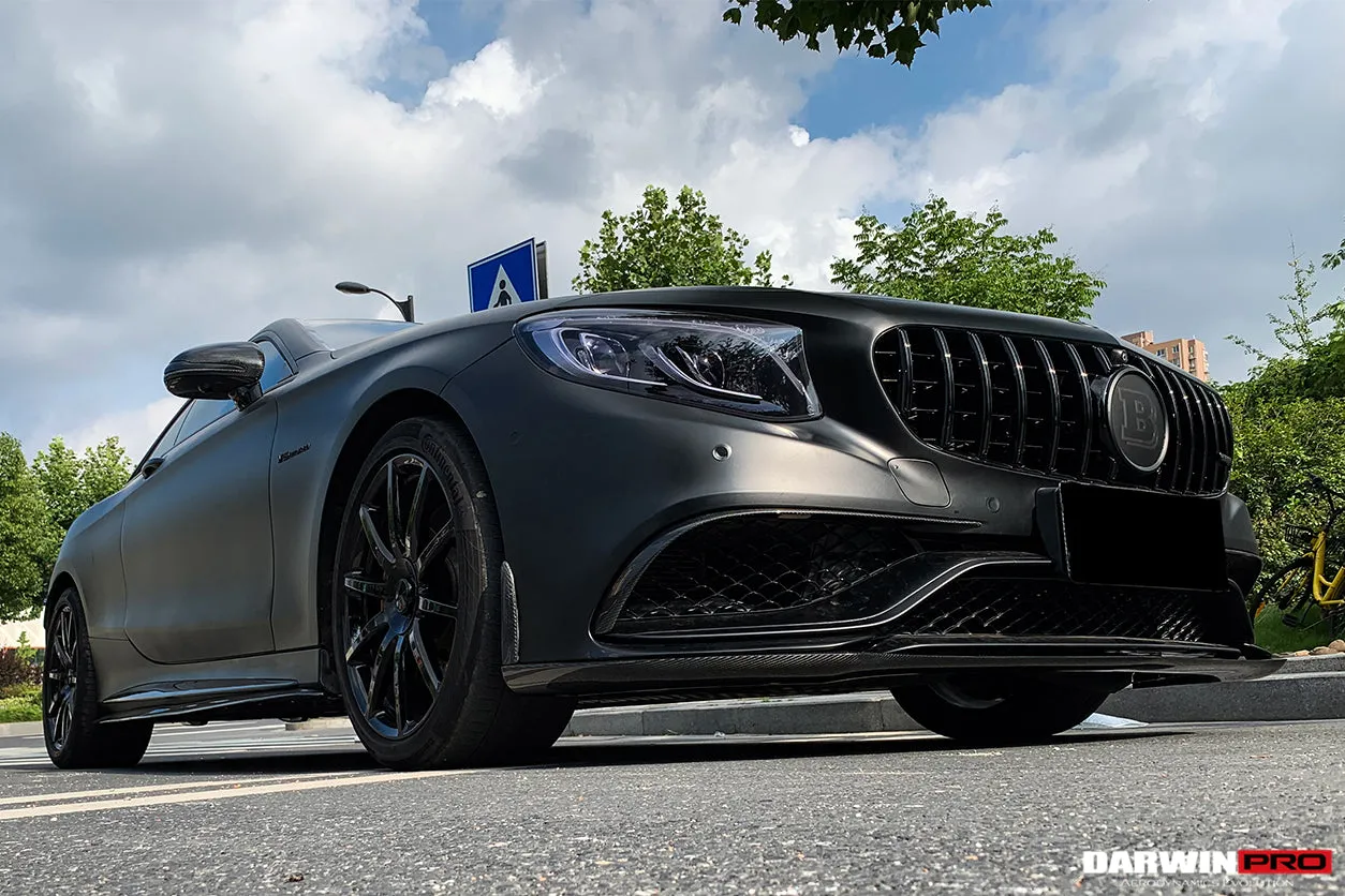 2014-2021 Mercedes Benz C217 S63/S65 AMG Coupe Carbon Fiber Side Skirts Extension