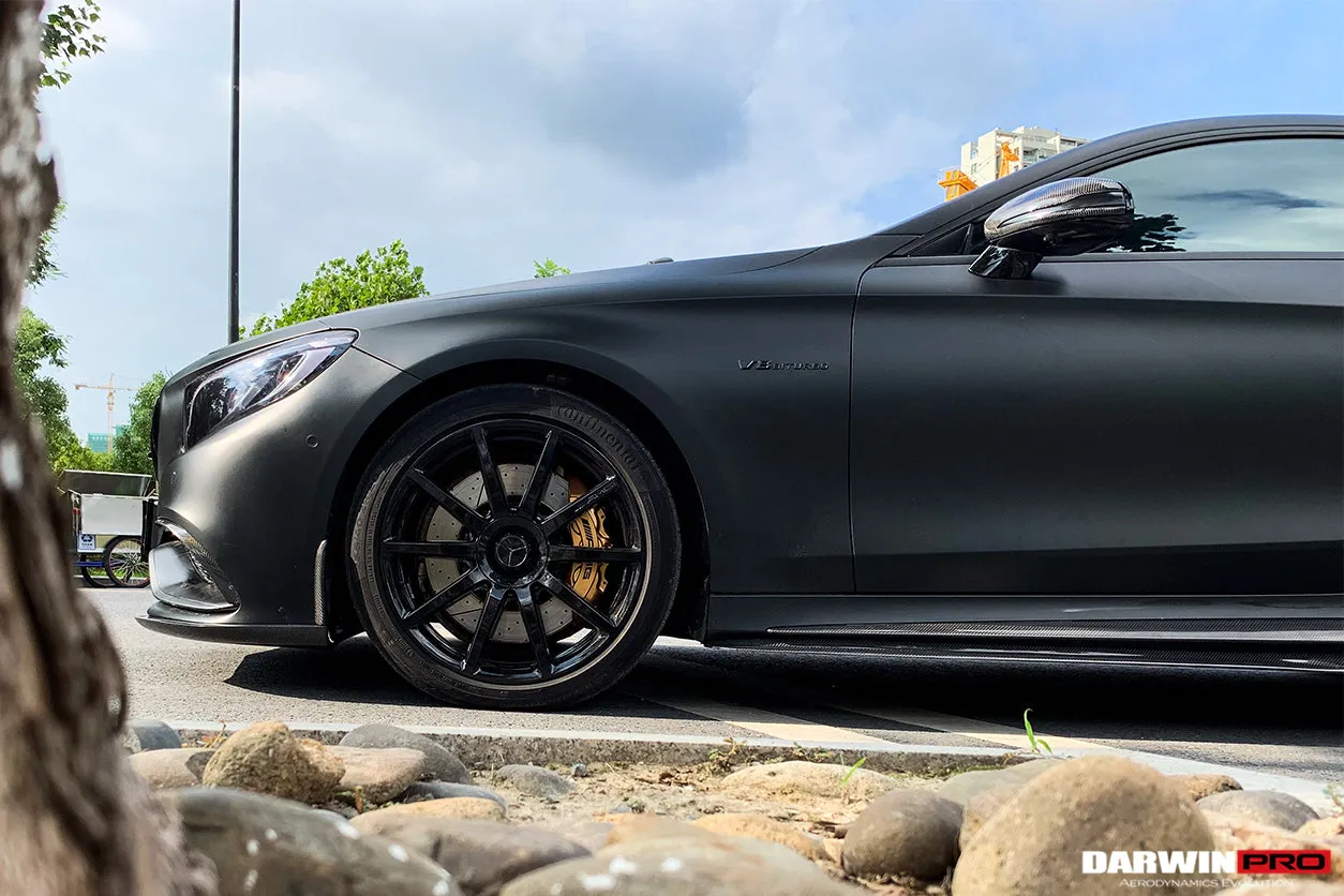 2014-2021 Mercedes Benz C217 S63/S65 AMG Coupe Carbon Fiber Side Skirts Extension