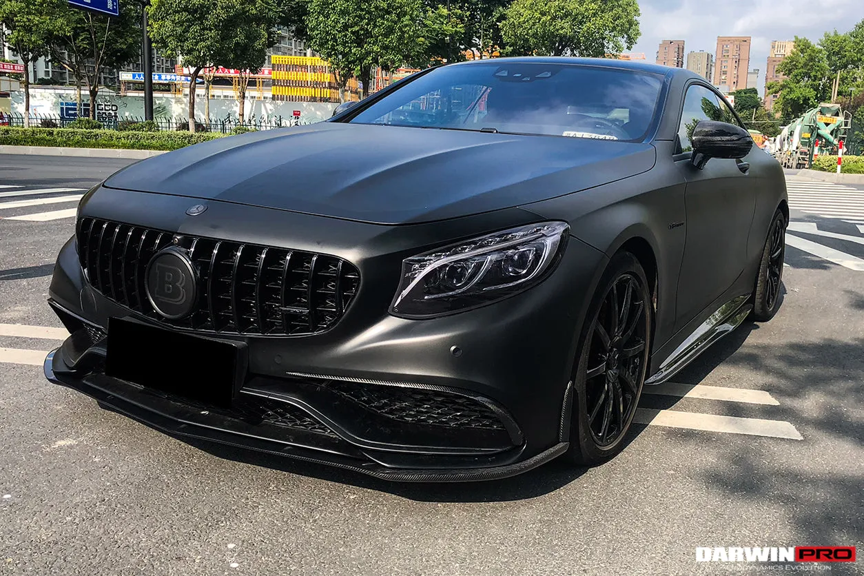 2014-2021 Mercedes Benz C217 S63/S65 AMG Coupe Carbon Fiber Side Skirts Extension