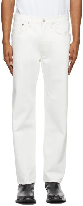 Acne Studios White Straight Fit Jeans