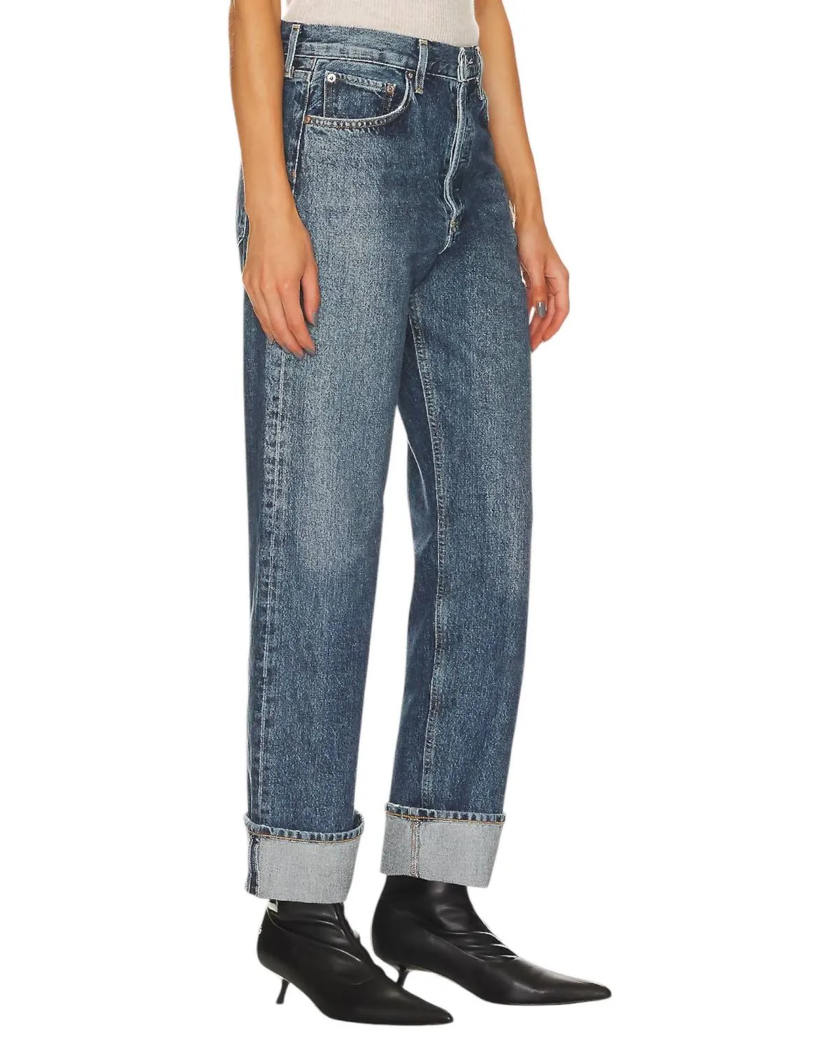 Agolde - Fran Low Slung Straight Jeans