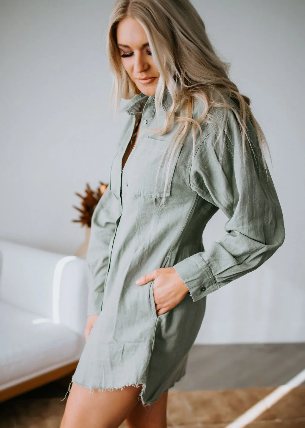 Annette Button Down Dress