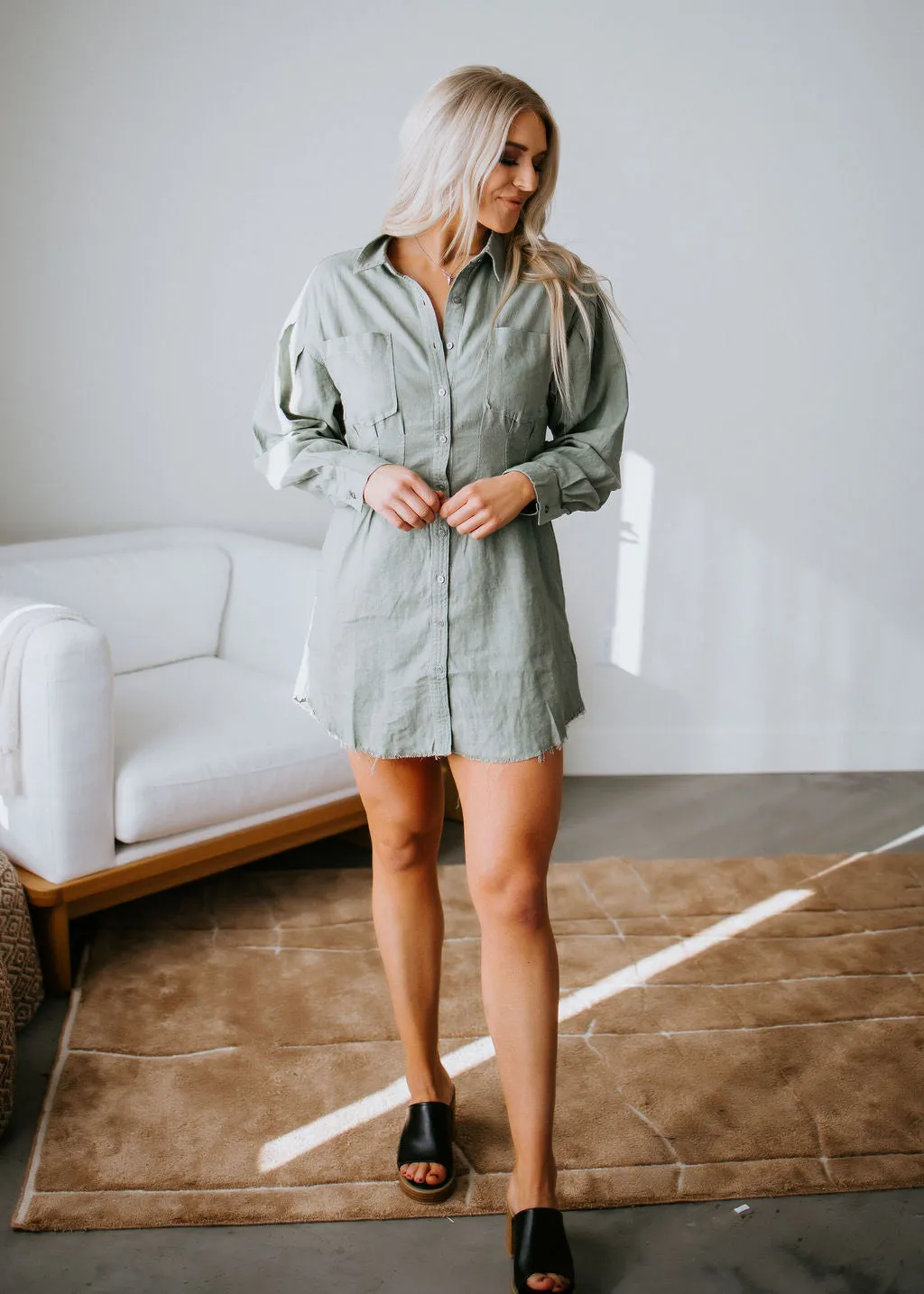 Annette Button Down Dress