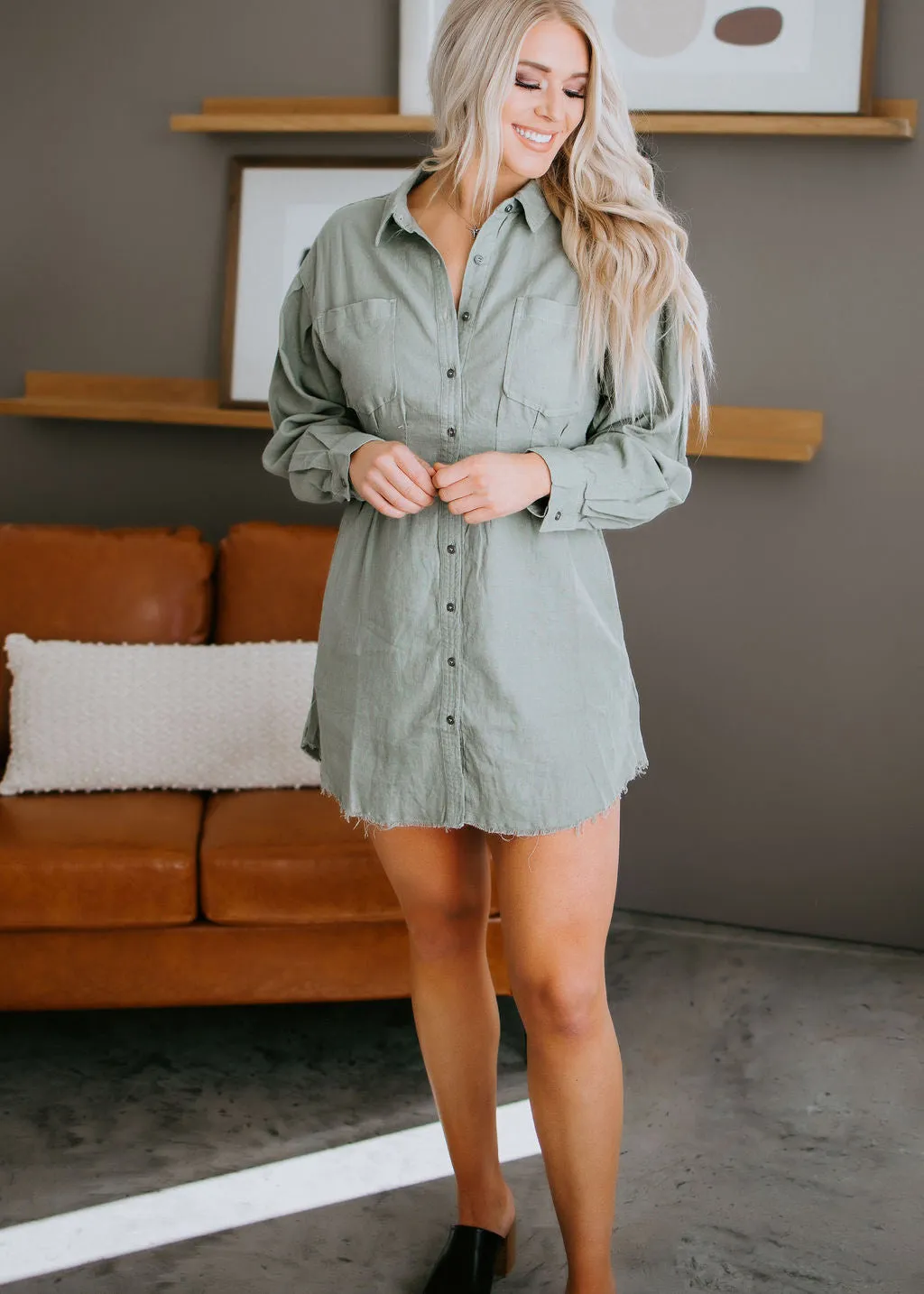 Annette Button Down Dress