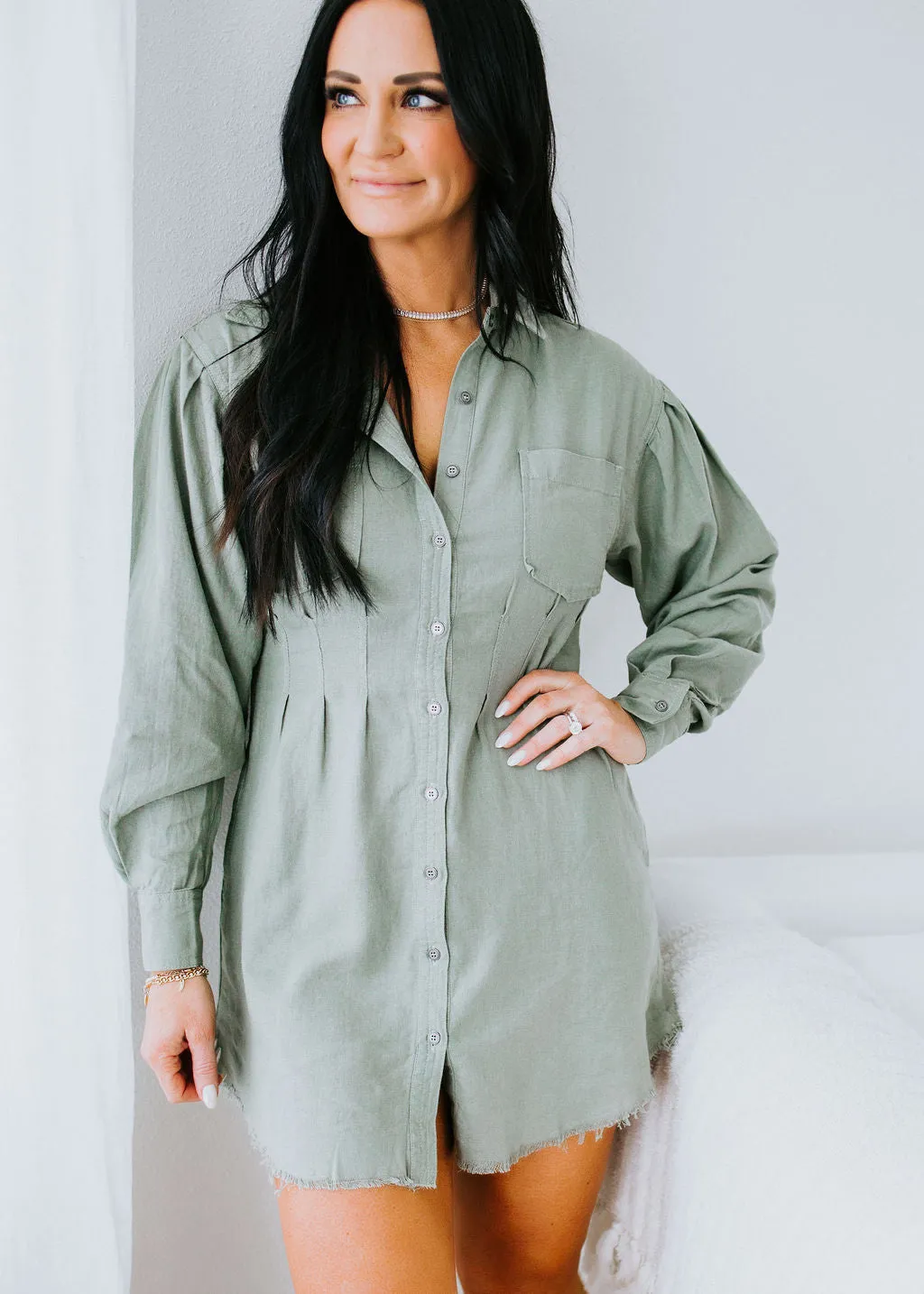 Annette Button Down Dress