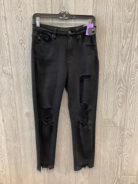 Black Denim Jeans Straight Kancan, Size 2
