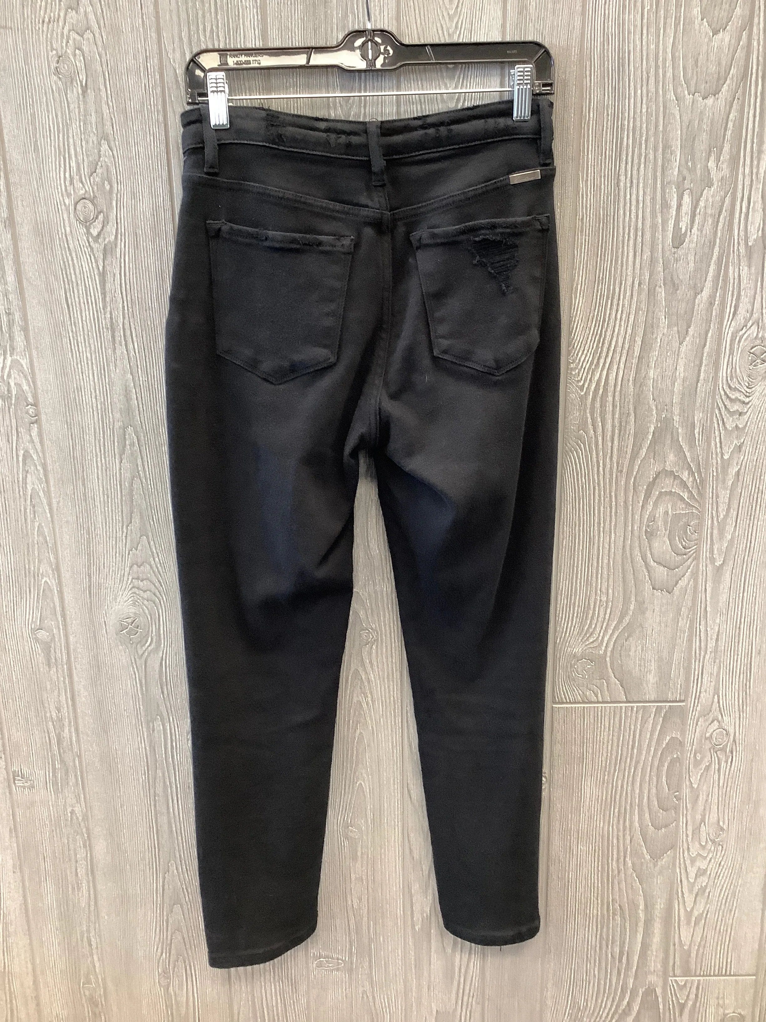 Black Denim Jeans Straight Kancan, Size 2