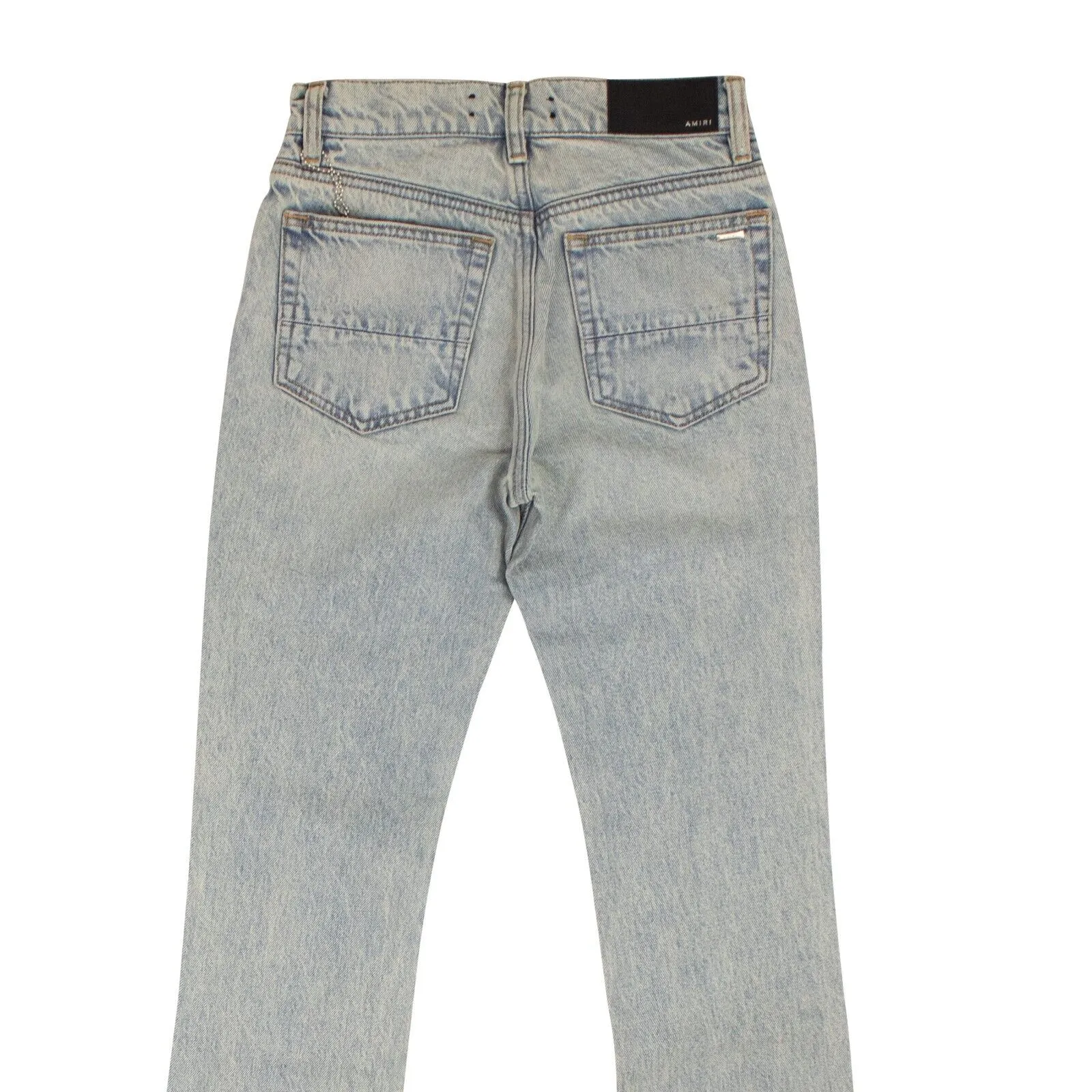 Blue Straight Flare Jeans