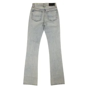 Blue Straight Flare Jeans