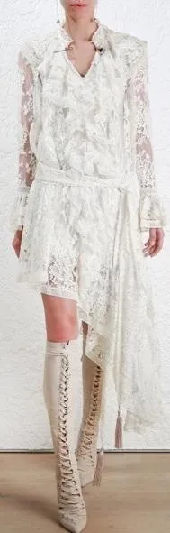 'Bowerbird' Asymmetrical Ruffle Dress