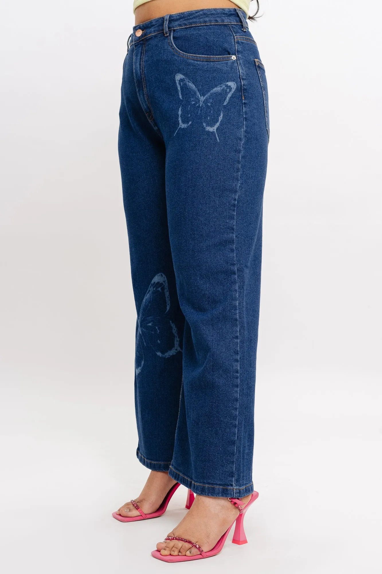 Butterfly Stretch Straight Jeans