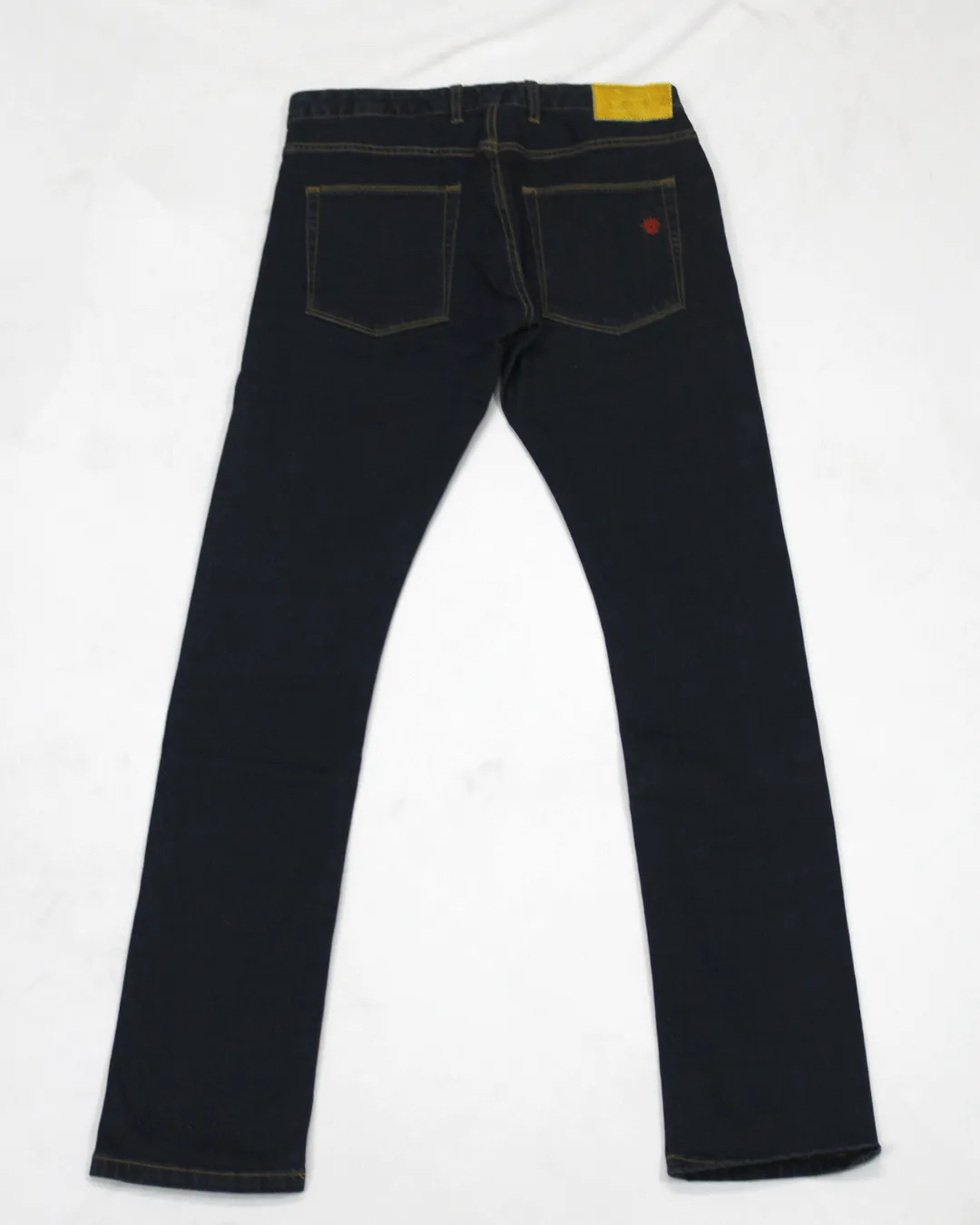 Carducci Mens Classic Navy Straight Leg Denim Jeans - Timeless Style and Comfort