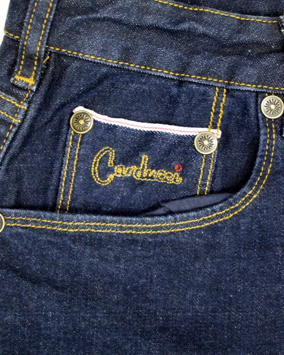 Carducci Mens Classic Navy Straight Leg Denim Jeans - Timeless Style and Comfort