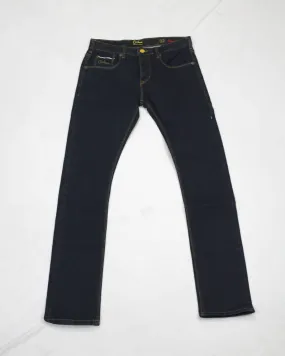 Carducci Mens Classic Navy Straight Leg Denim Jeans - Timeless Style and Comfort