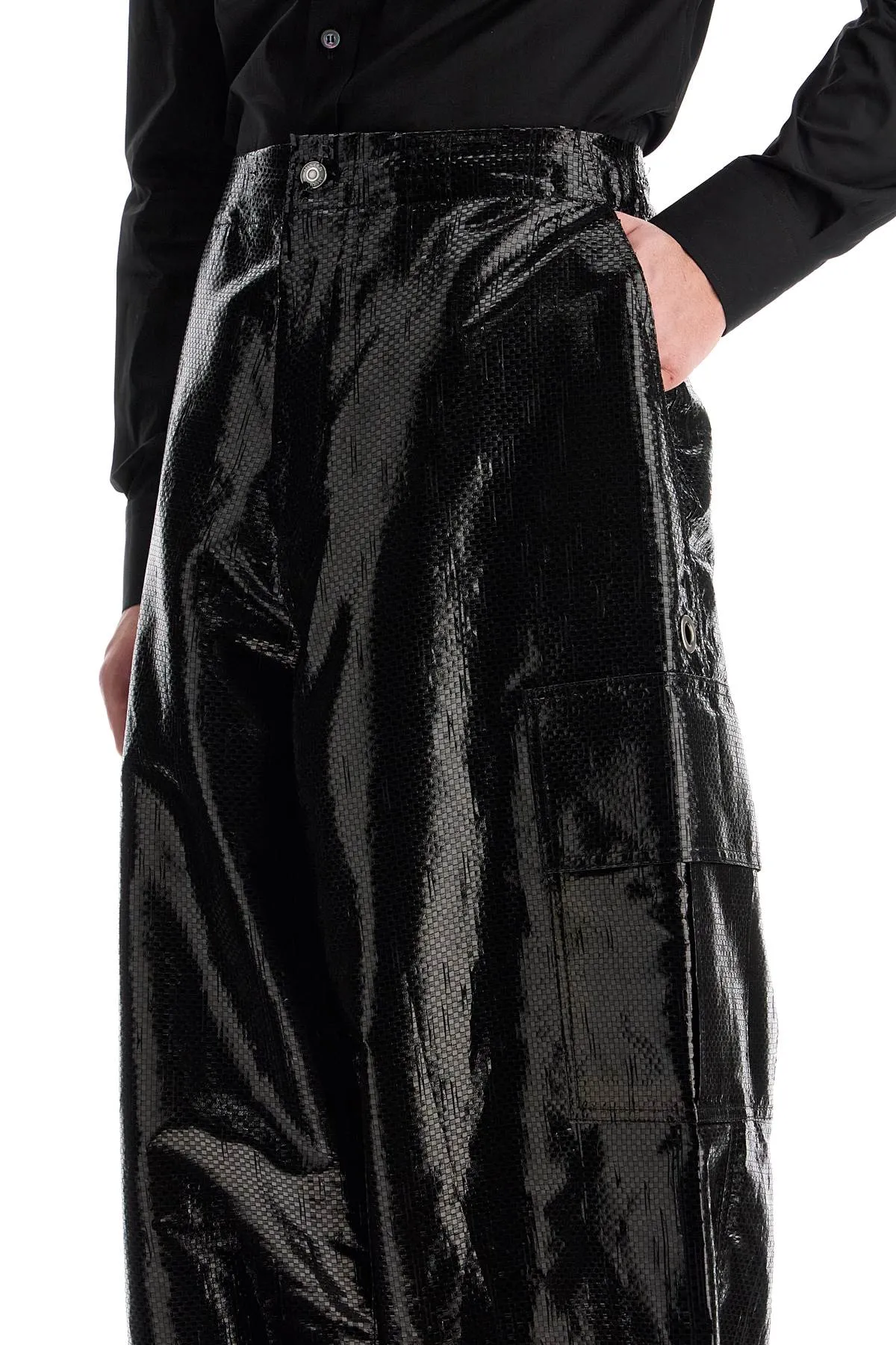 cargo canvas tarred trousers in