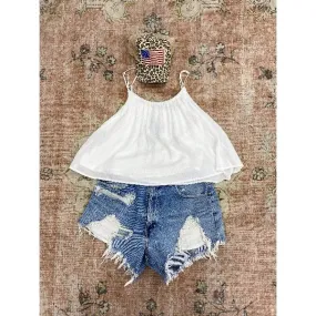 Custom Vintage Denim Shorts