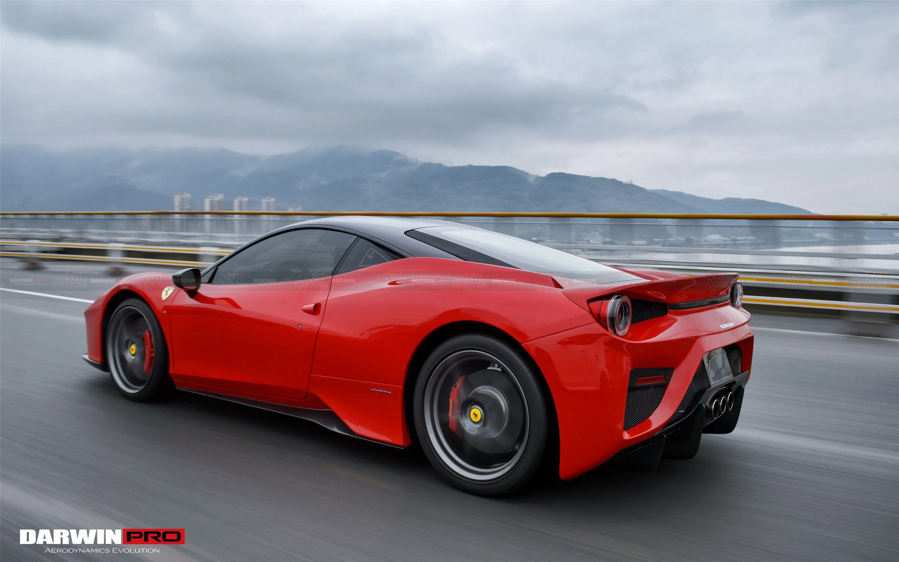 DarwinPRO 2010-2015 Ferrari 458 Coupe & Spider BKSS Style Side Skirts