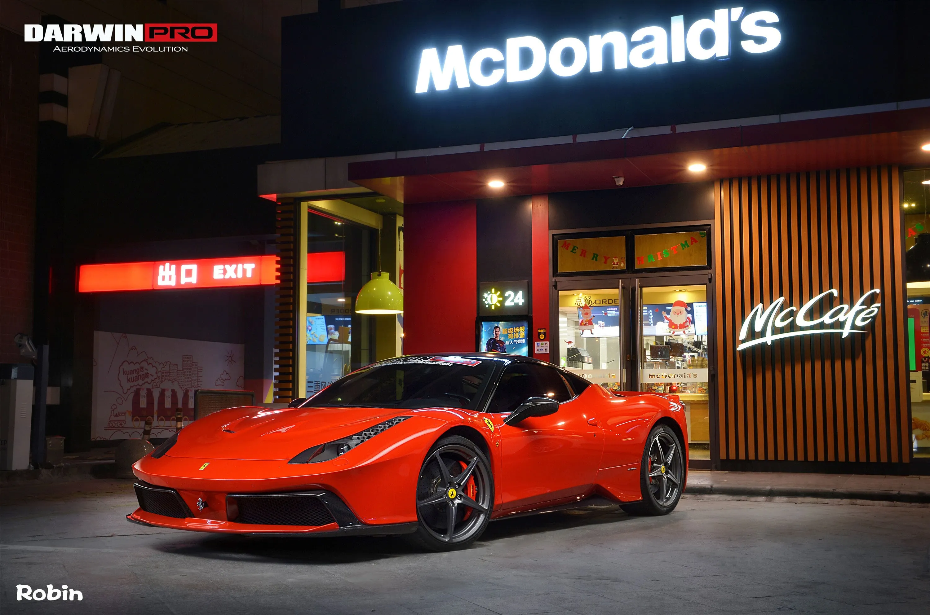 DarwinPRO 2010-2015 Ferrari 458 Coupe & Spider BKSS Style Side Skirts