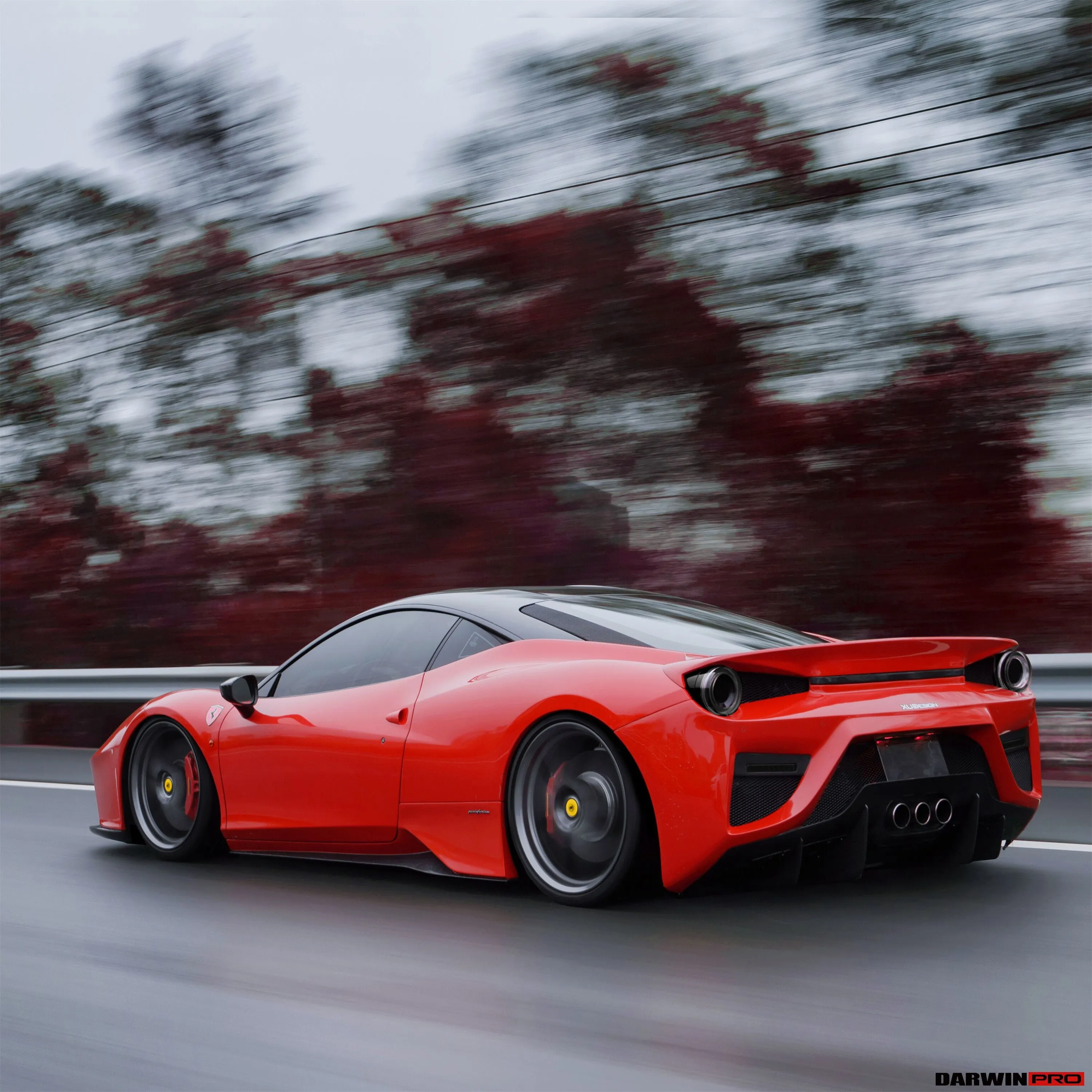 DarwinPRO 2010-2015 Ferrari 458 Coupe & Spider BKSS Style Side Skirts