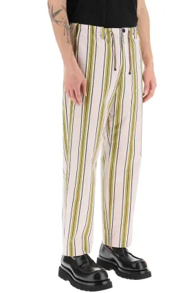 Dries van noten striped popeline pants