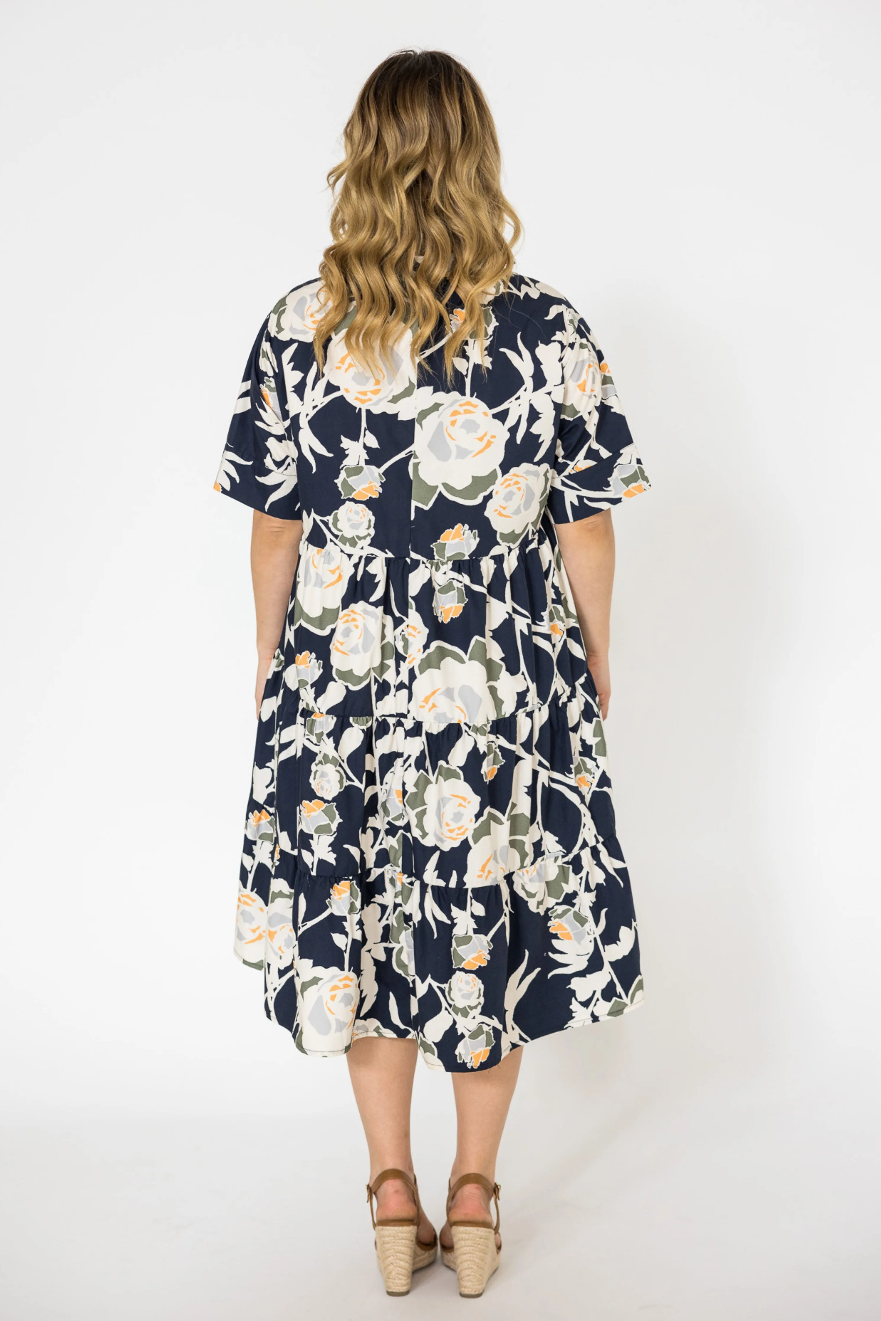 FINAL SALE Serenity Ruffle Dress in Garden