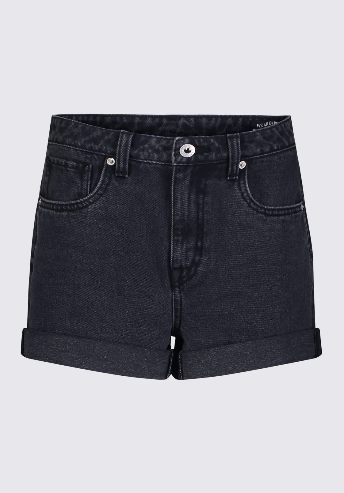 Goldie Women's High-Rise Shorts in Black Wash - BL15962