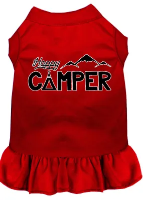 Happy Camper Screen Print Dog Dress Red Xxl (18)