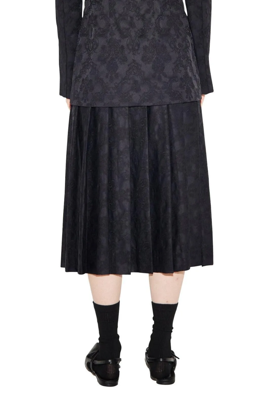 Jacquard Pleated Skirt