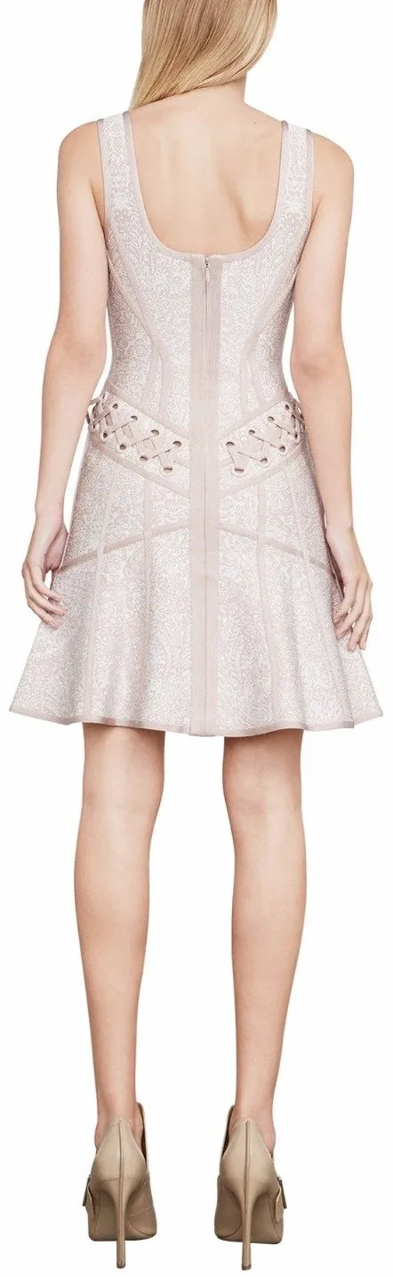 'Katrina' Lace-Up Grommet Dress