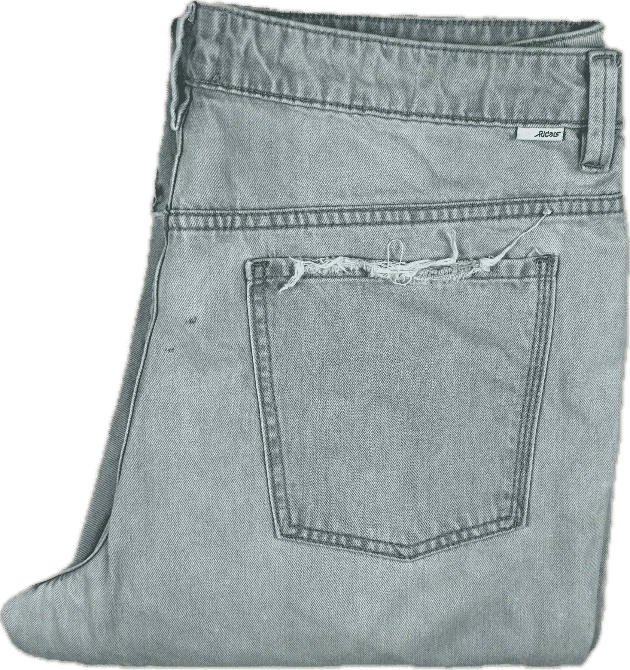 Lee Riders Light Ripped Embroidered 'Girlfriend Jean' - Size 14
