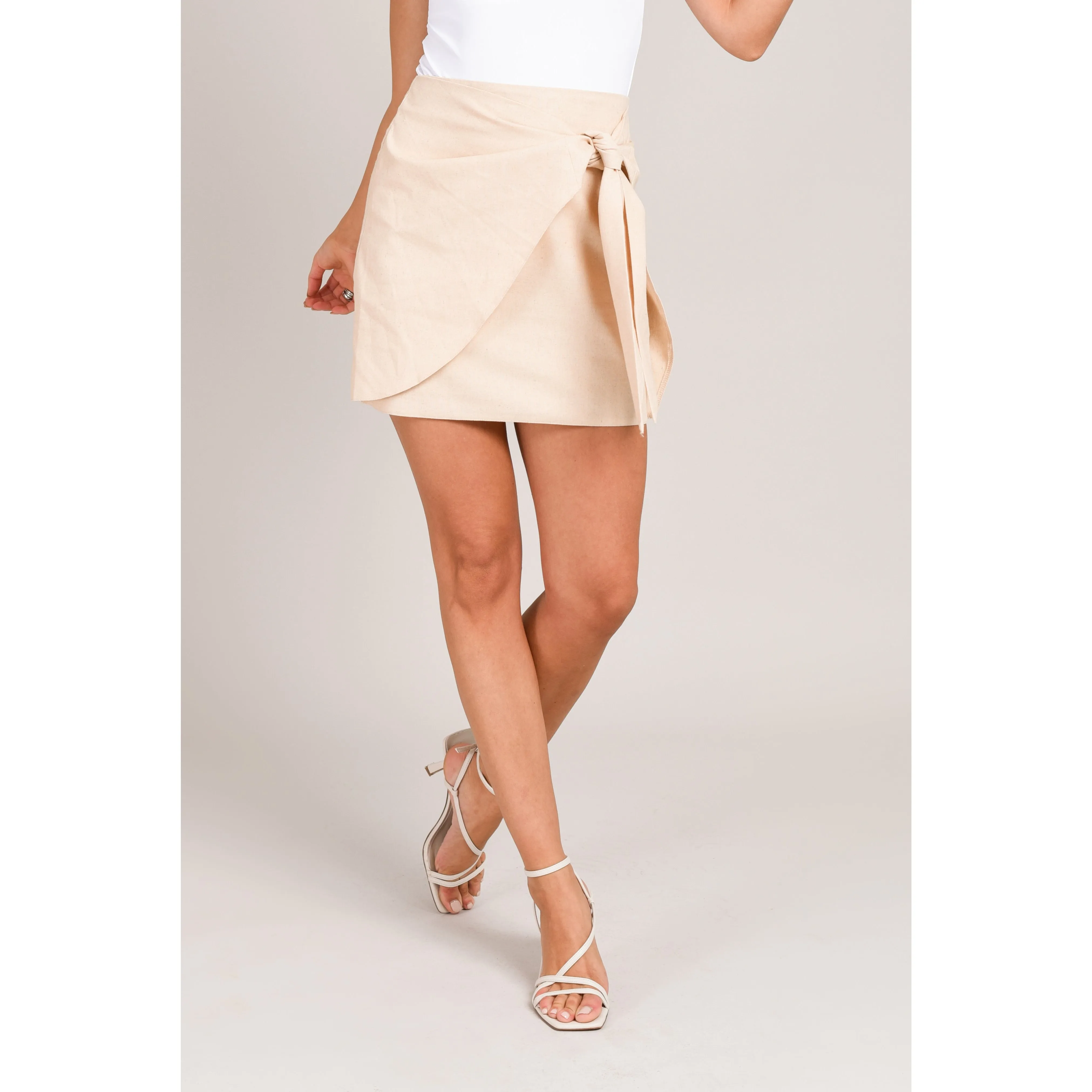Linen Wrap Skirt