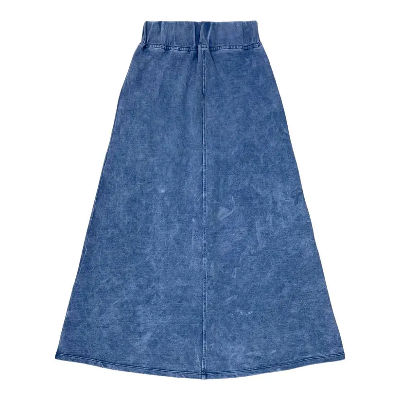 Mineral Wash Maxi Skirt
