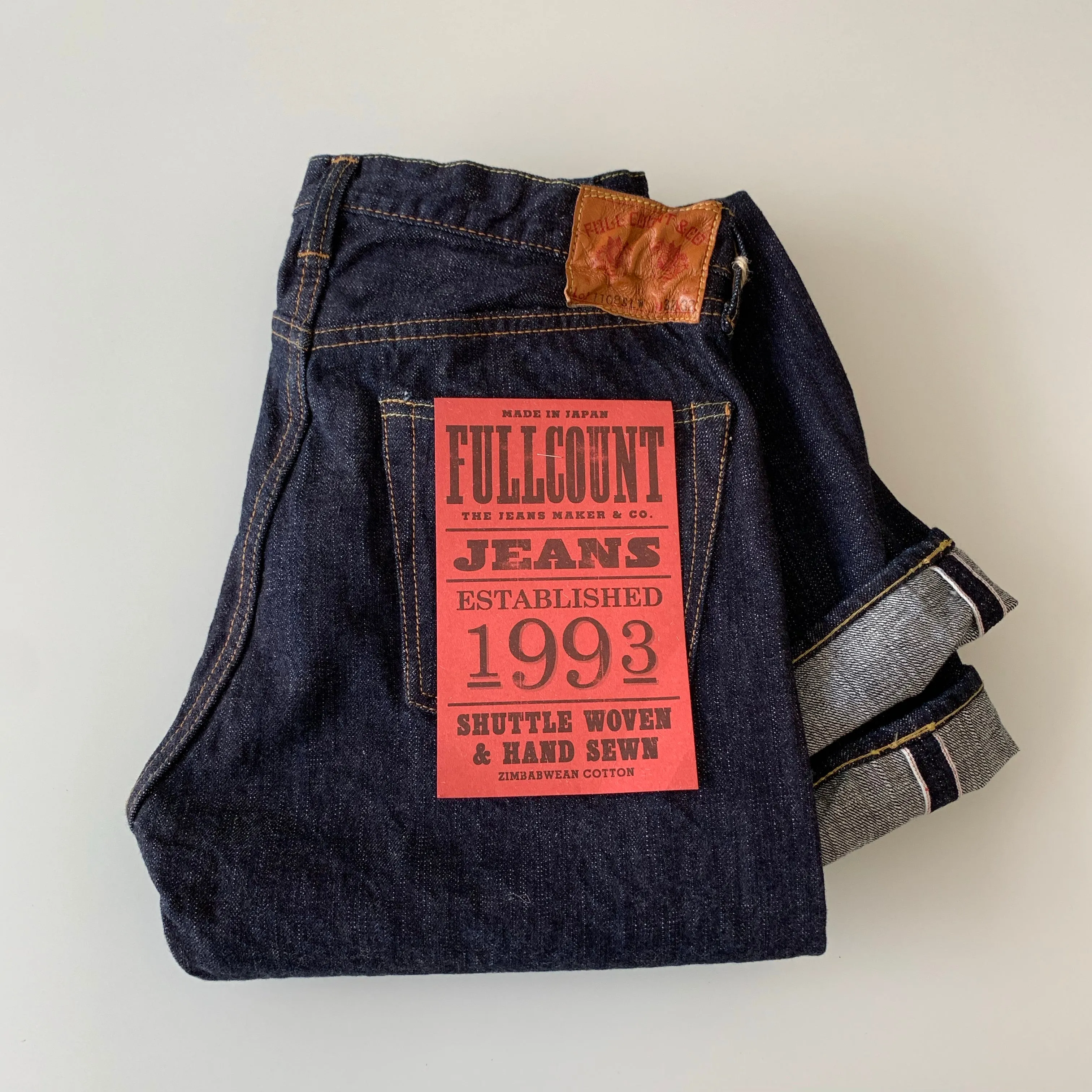 Narrow Straight Denim 14.5oz. Selvedge Slub Yarn - OW - 1108SLW
