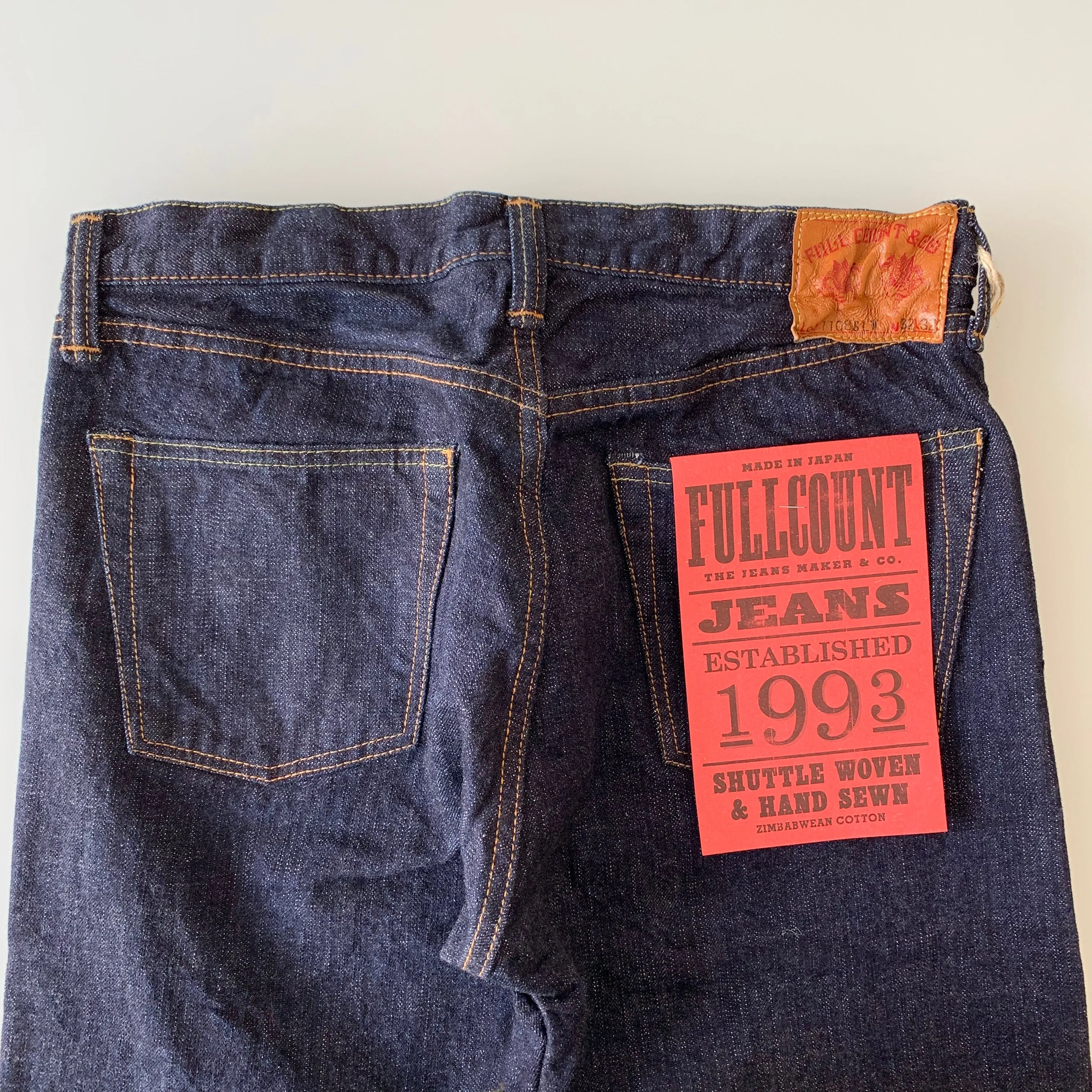 Narrow Straight Denim 14.5oz. Selvedge Slub Yarn - OW - 1108SLW