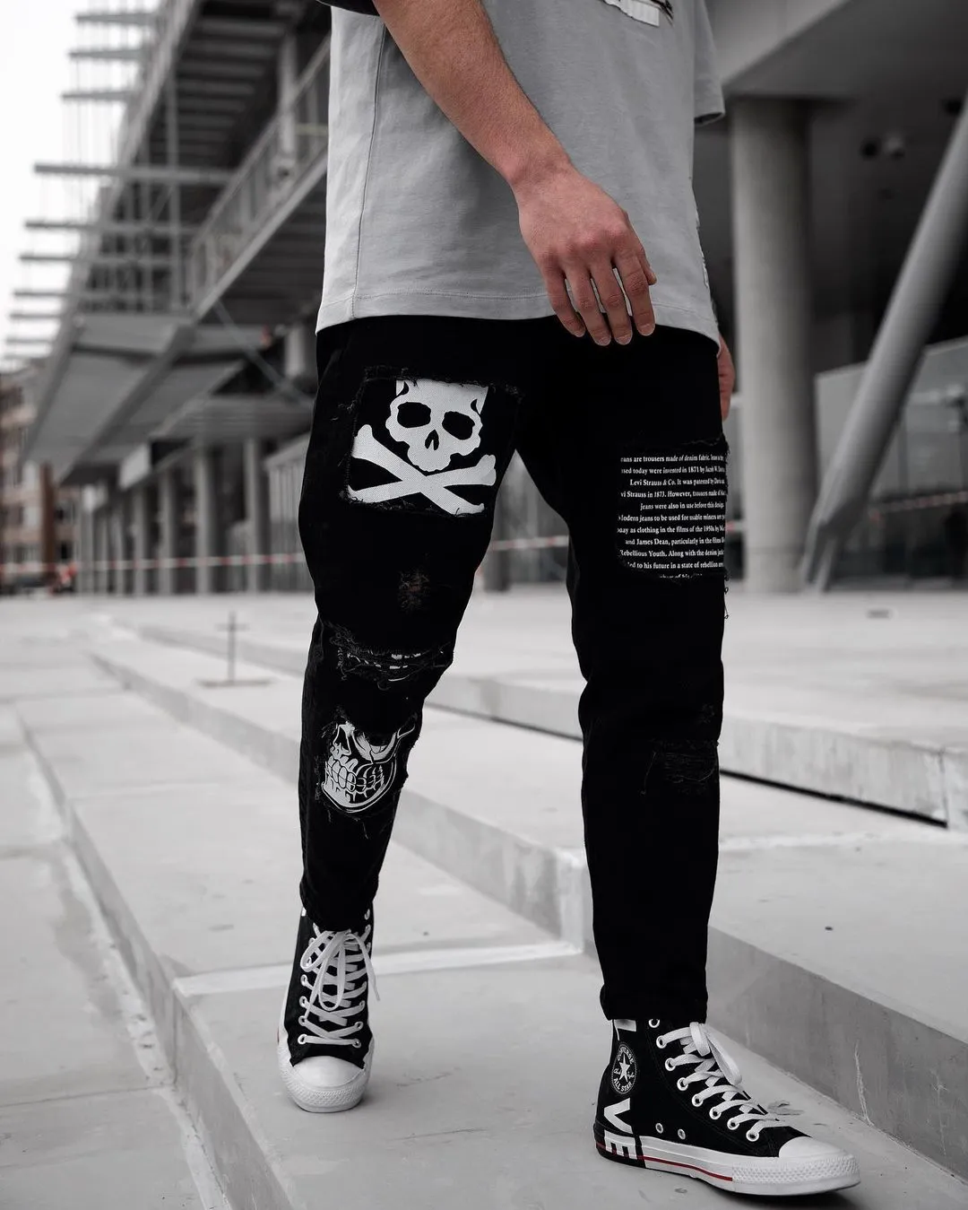 Pirate Relaxed Fit Printed Jeans