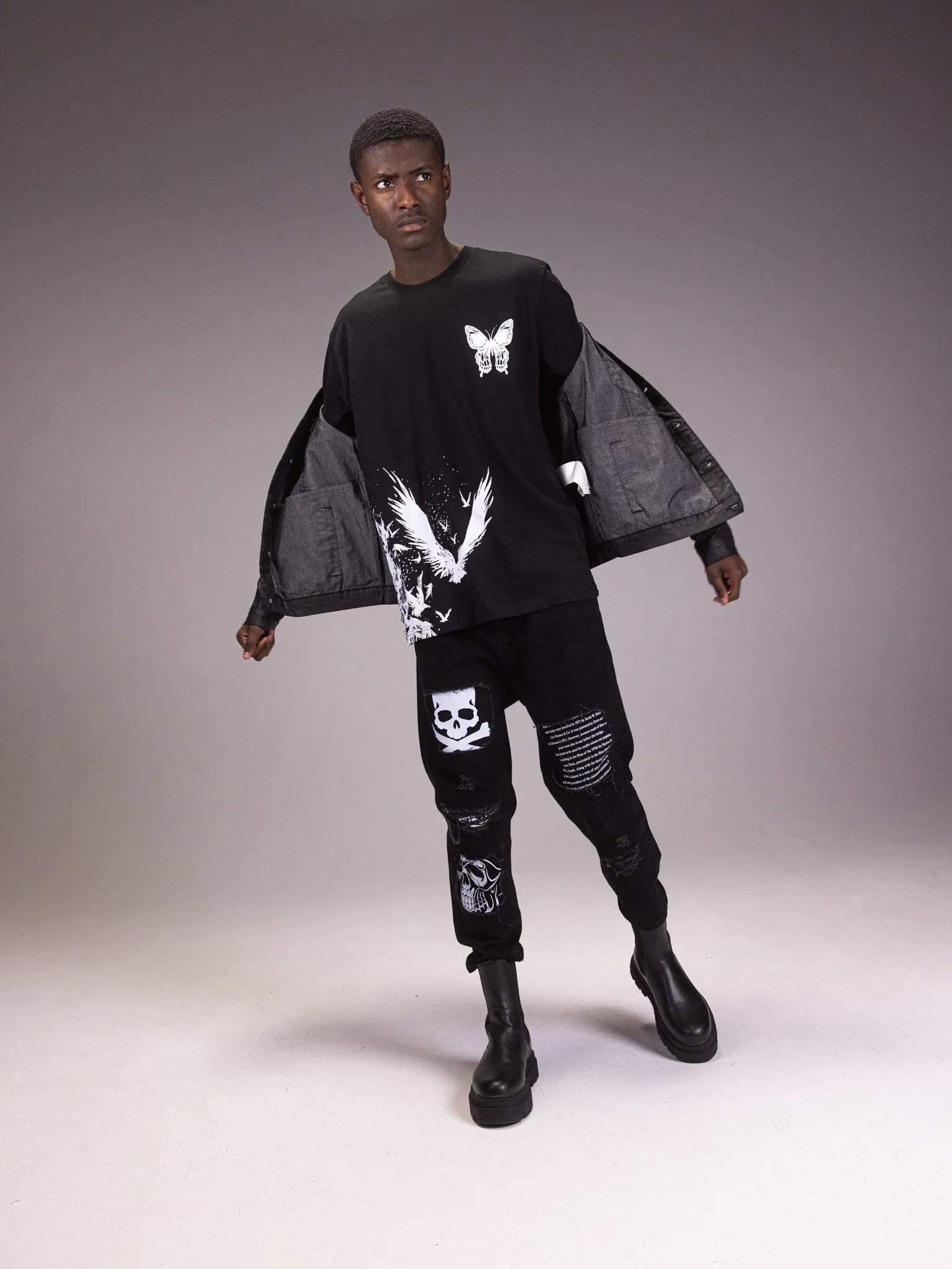 Pirate Relaxed Fit Printed Jeans