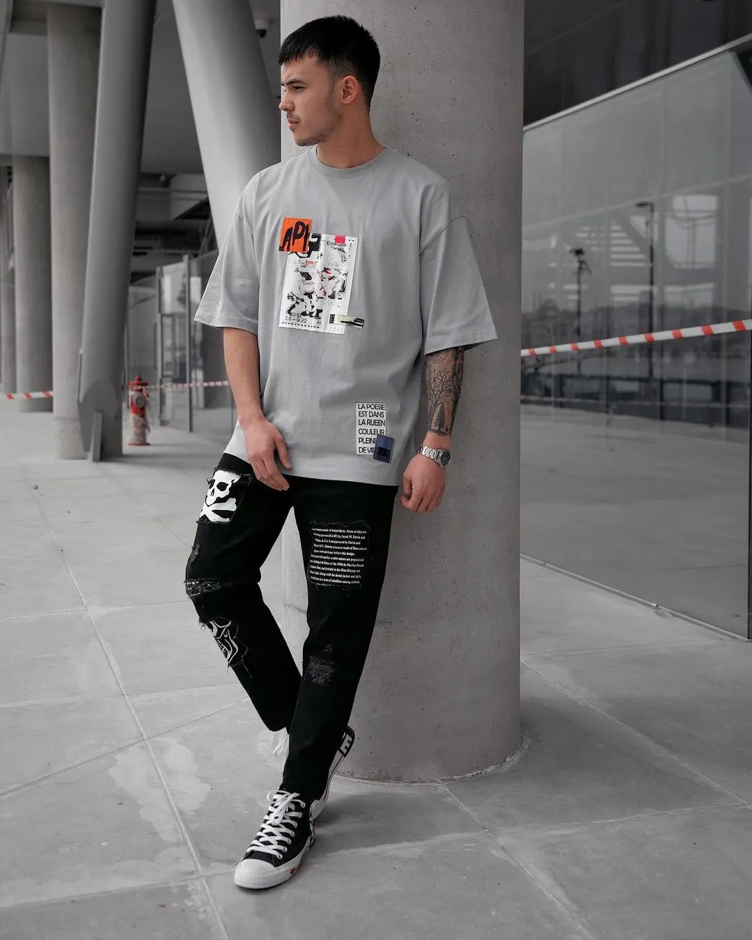 Pirate Relaxed Fit Printed Jeans