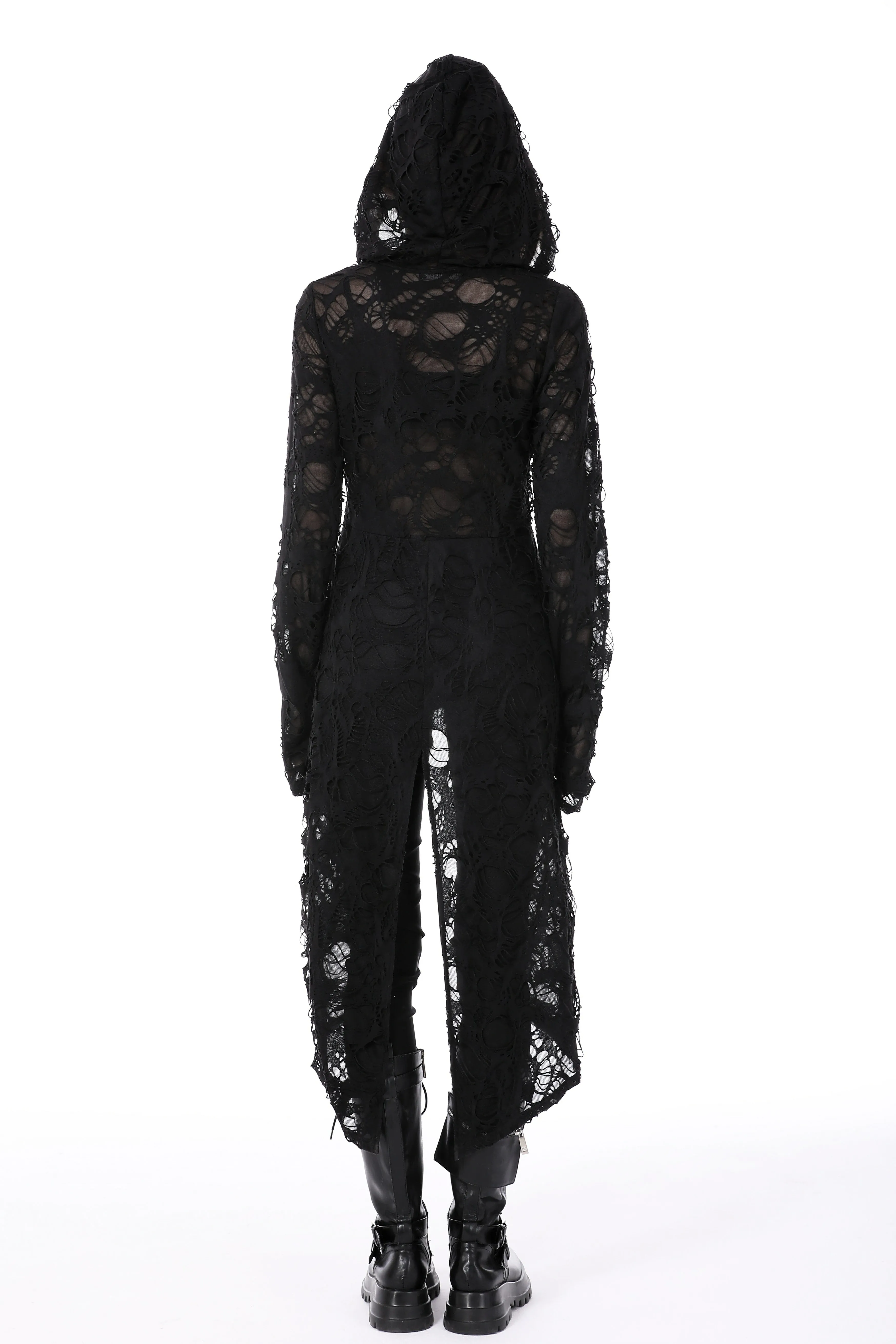 Punk decadent ripped long jacket JW241