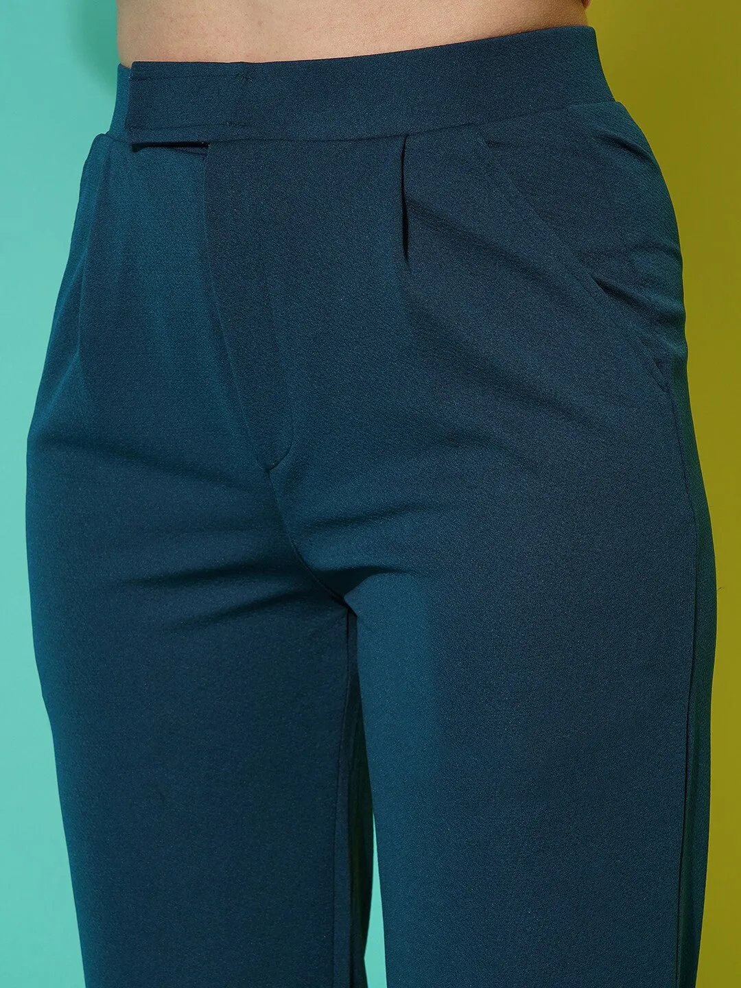 Rama Mid-Rise Regular Fit Slip-On Trousers