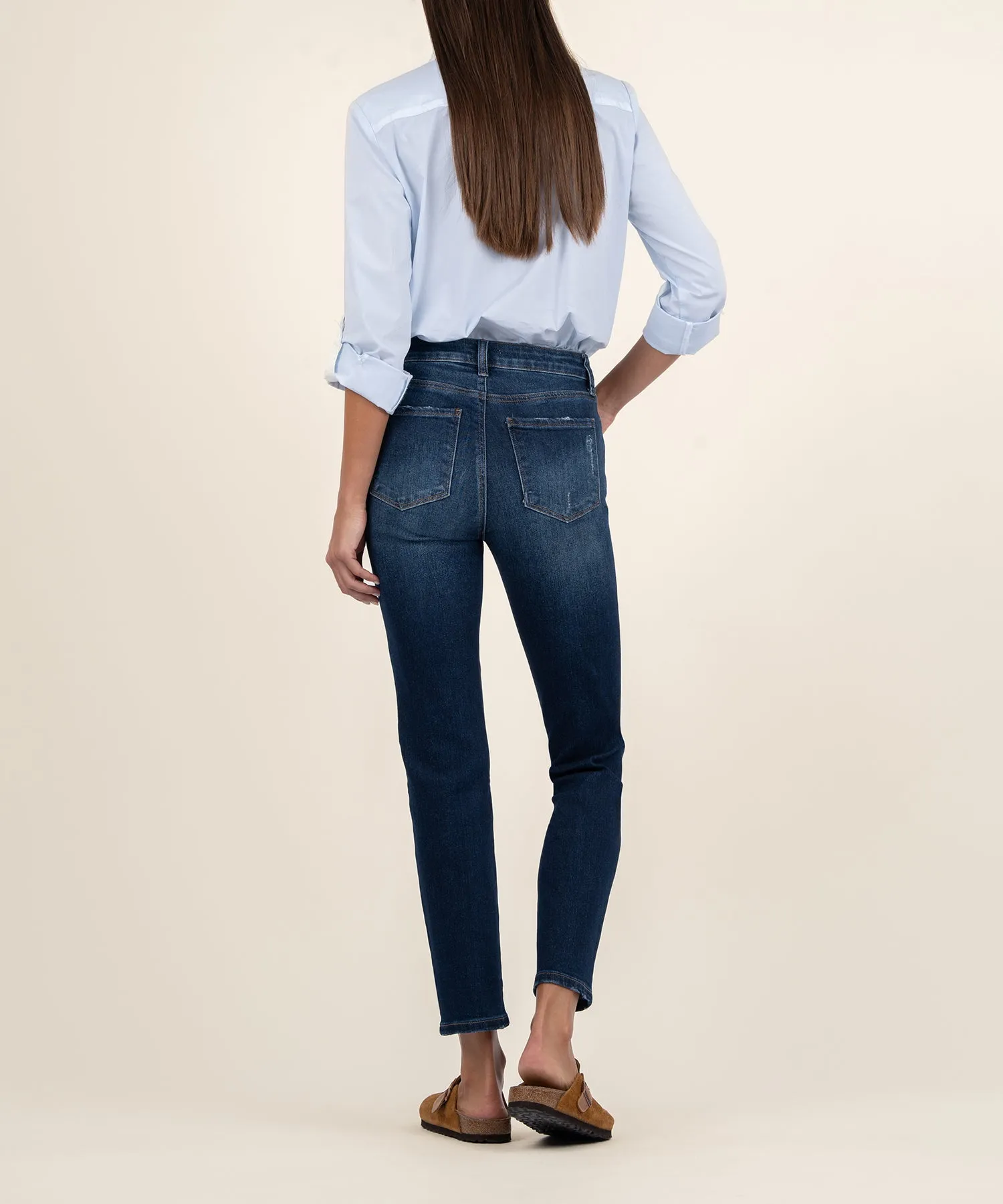 Reese High Rise Ankle Straight Leg, Long