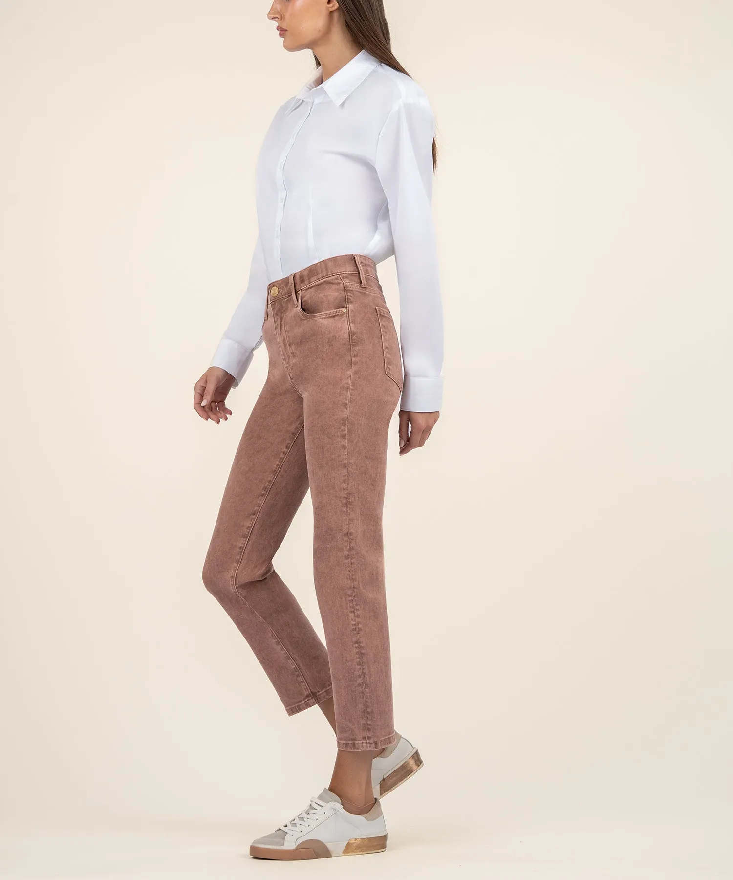 Reese High Rise Ankle Straight Leg