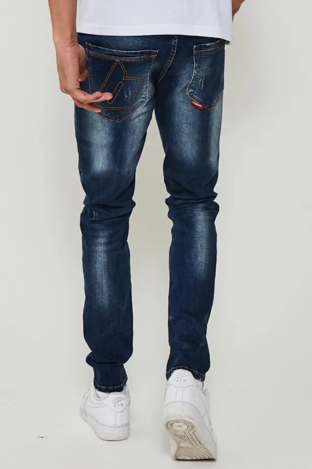 Royal Oak Tapered Jeans - Mid Blue