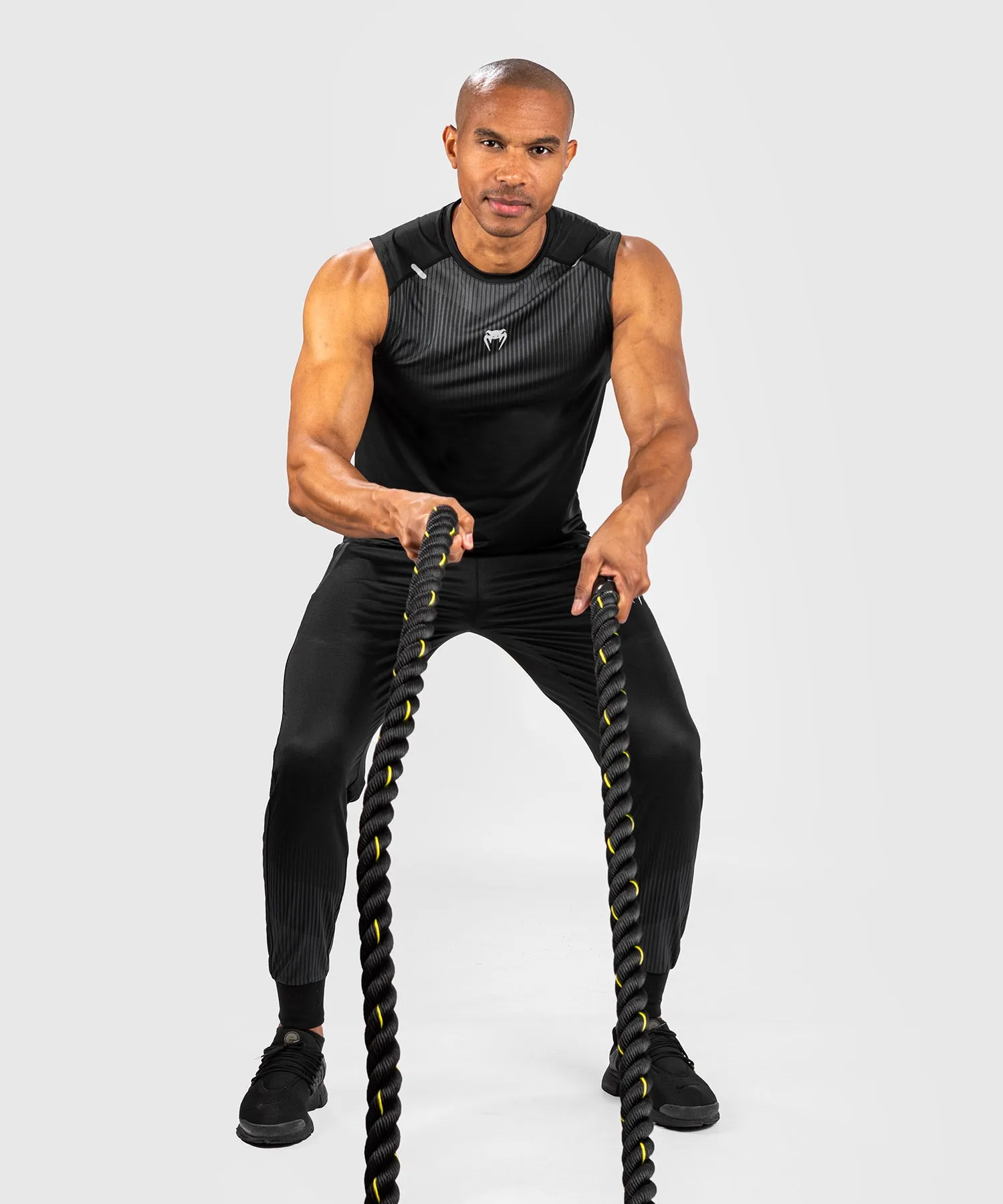 Venum Biomecha Dry Tech Mens Performance Tank Top - Black/Grey Athletic Wear