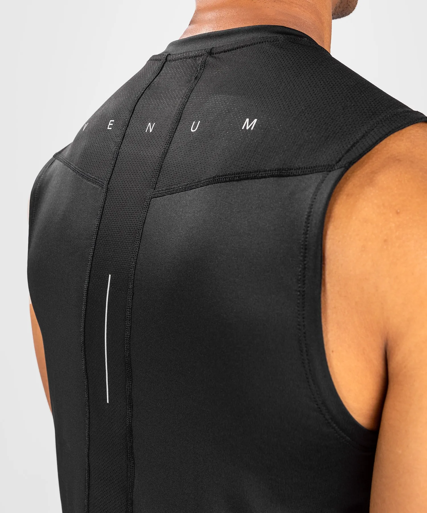 Venum Biomecha Dry Tech Mens Performance Tank Top - Black/Grey Athletic Wear