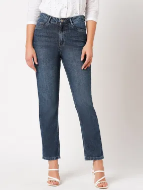 Women High-Rise Relaxed Straight Fit Jeans