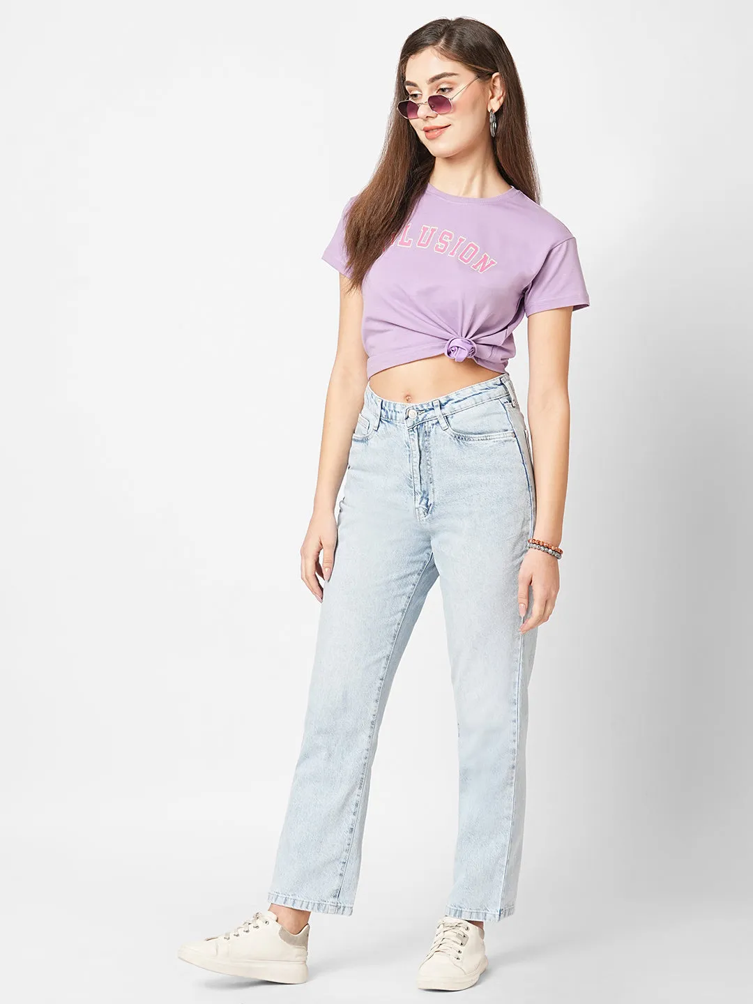 Women High-Rise Slim Straight Fit Jeans